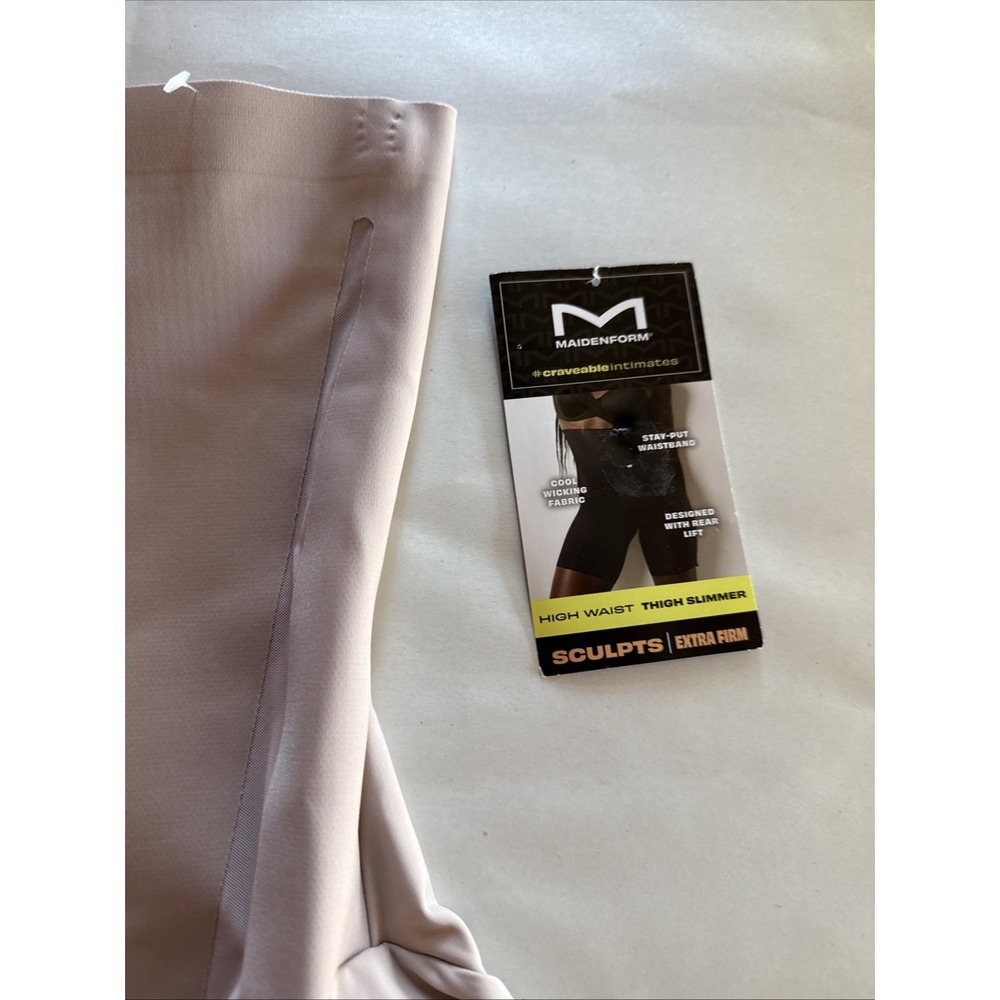 Maidenform Sculpts‎ Extra Firm High Waist Thigh Slimmer Small SES095 Shapewear - Picture 2 of 6